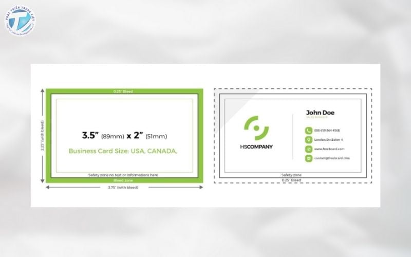 Card visit kích thước chuẩn theo quốc tế